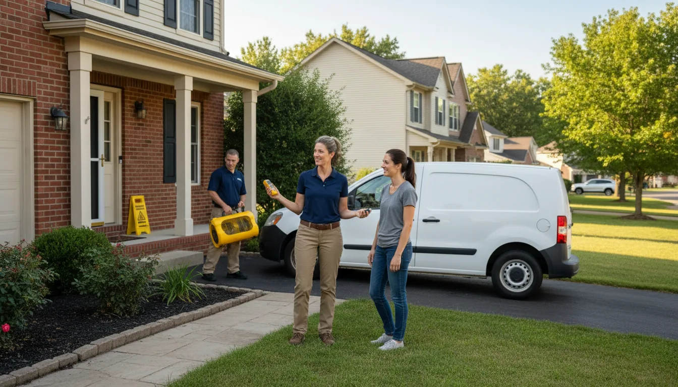 Residential water damage restoration in Grantville, GA